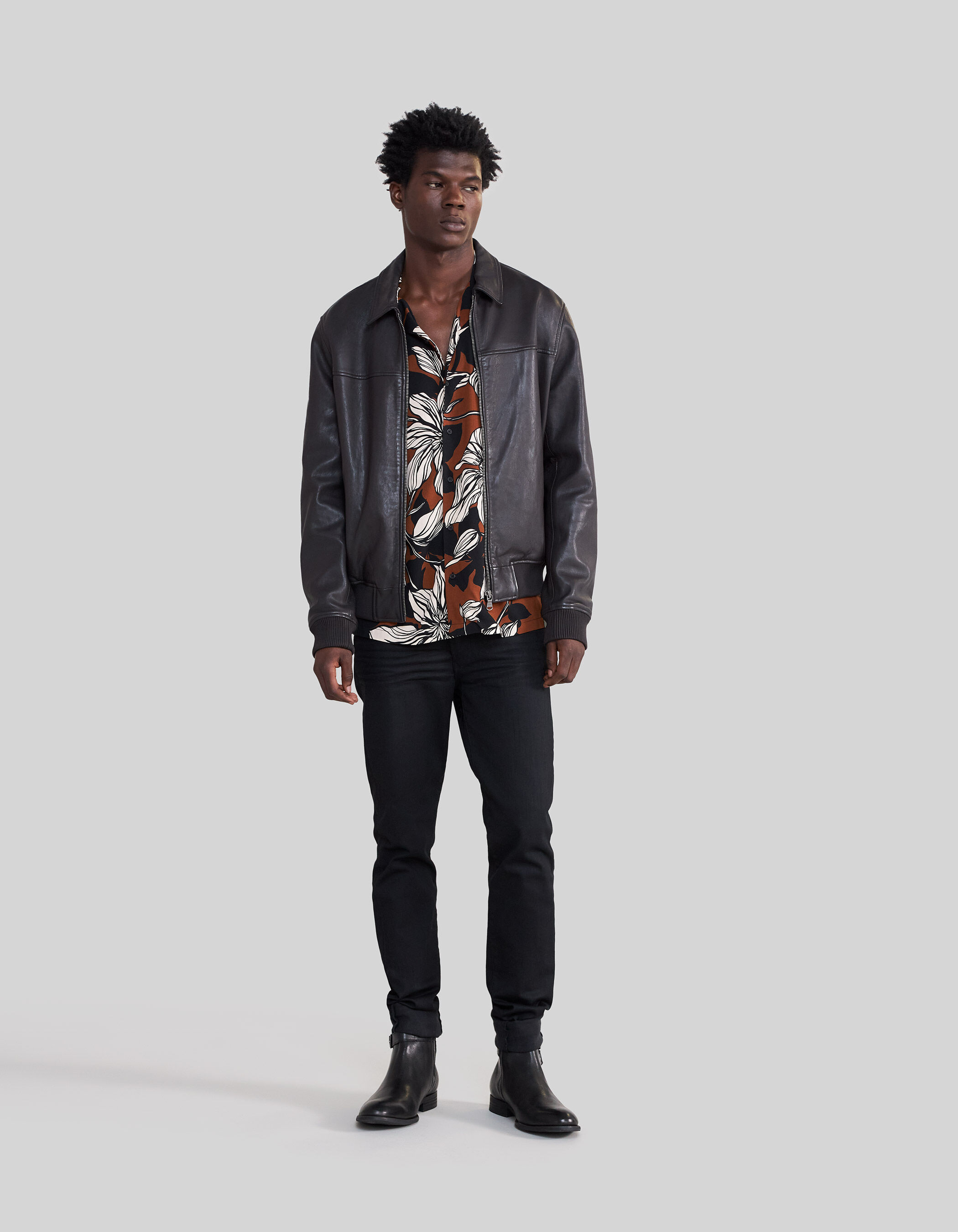 Ikks blouson cuir homme clearance