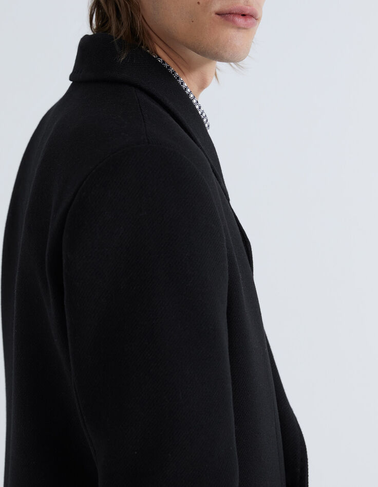 Men’s black Pure Edition double-breasted coat-5