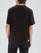 T-shirt dark choco bio Heren-3