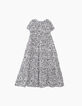 Vestido blanco roto estampado acuarela niña-3
