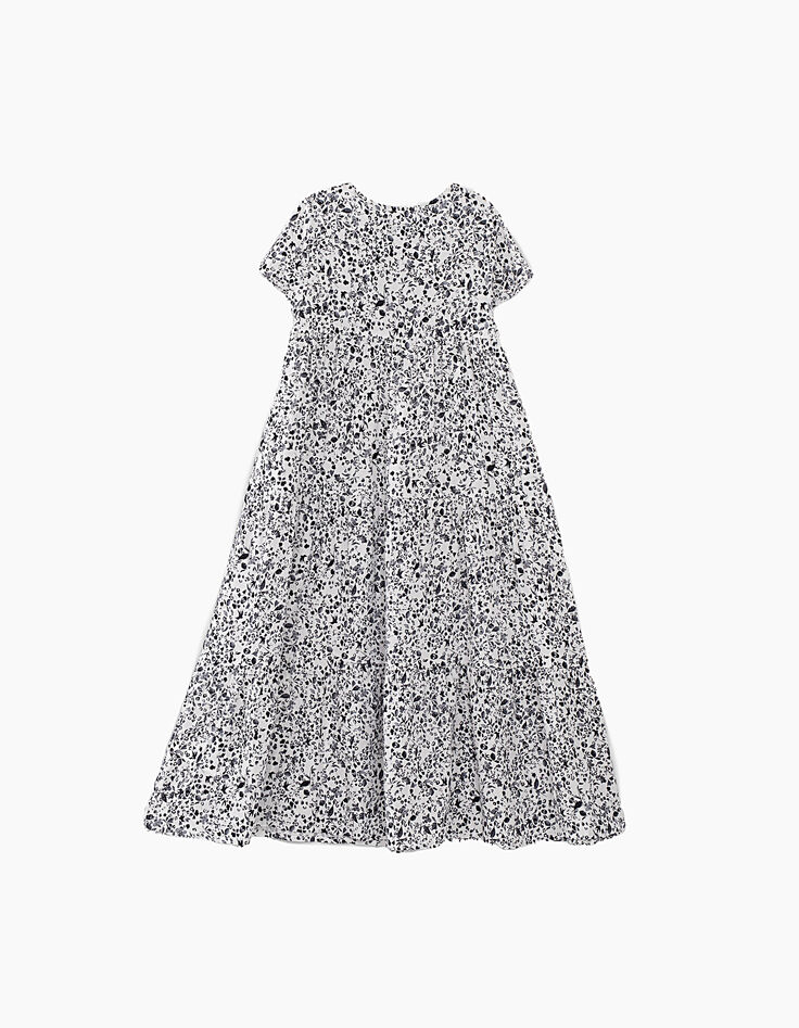Vestido blanco roto estampado acuarela niña-3