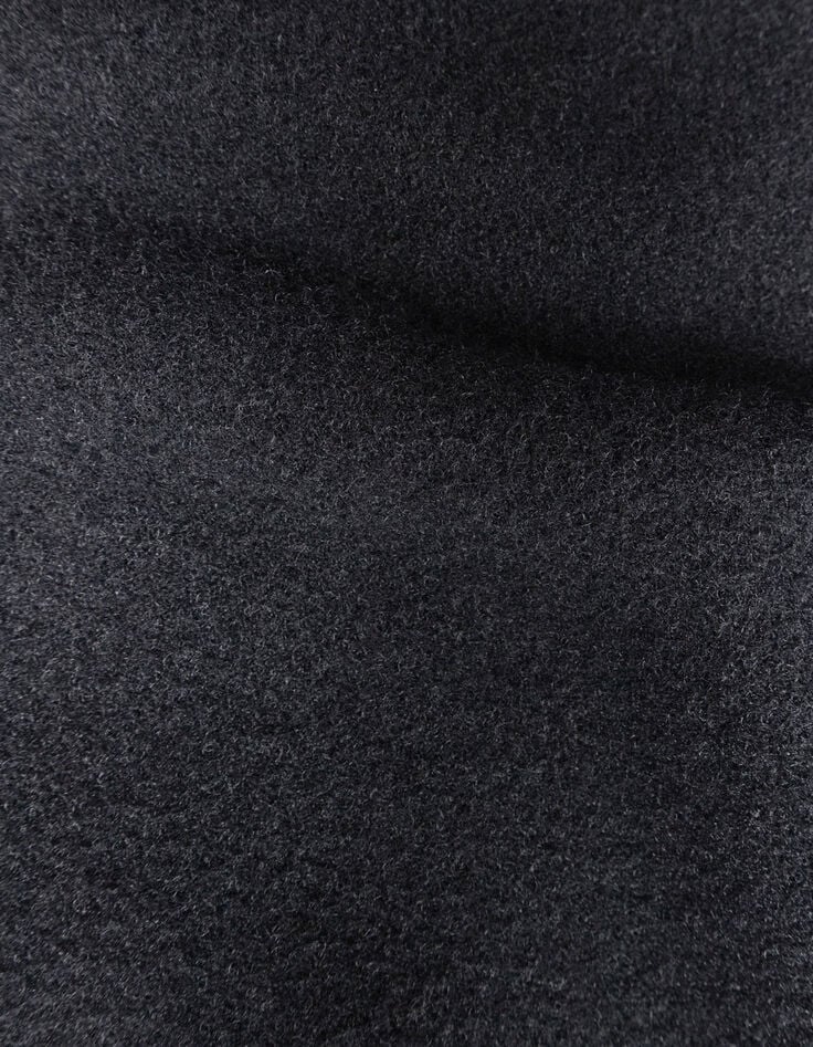 Zwart vest met knopen zacht tricot meisjes-9 Zwart vest met knopen zacht tricot meisjes-9