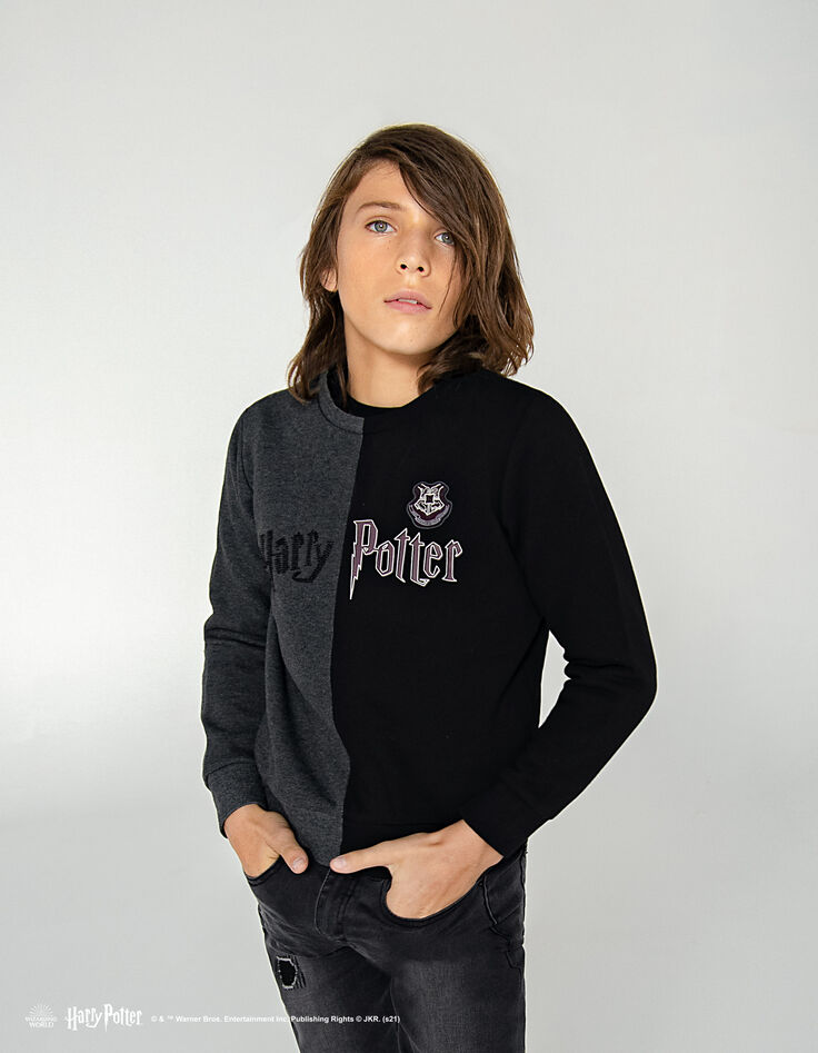 Sweater zwart en grijs markering HARRY POTTER jongens-5