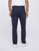 Pantalon de costume SLIM marine Seersucker Homme-3