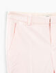 Rosa Crop-Damenhose aus Baumwollgabardine-3