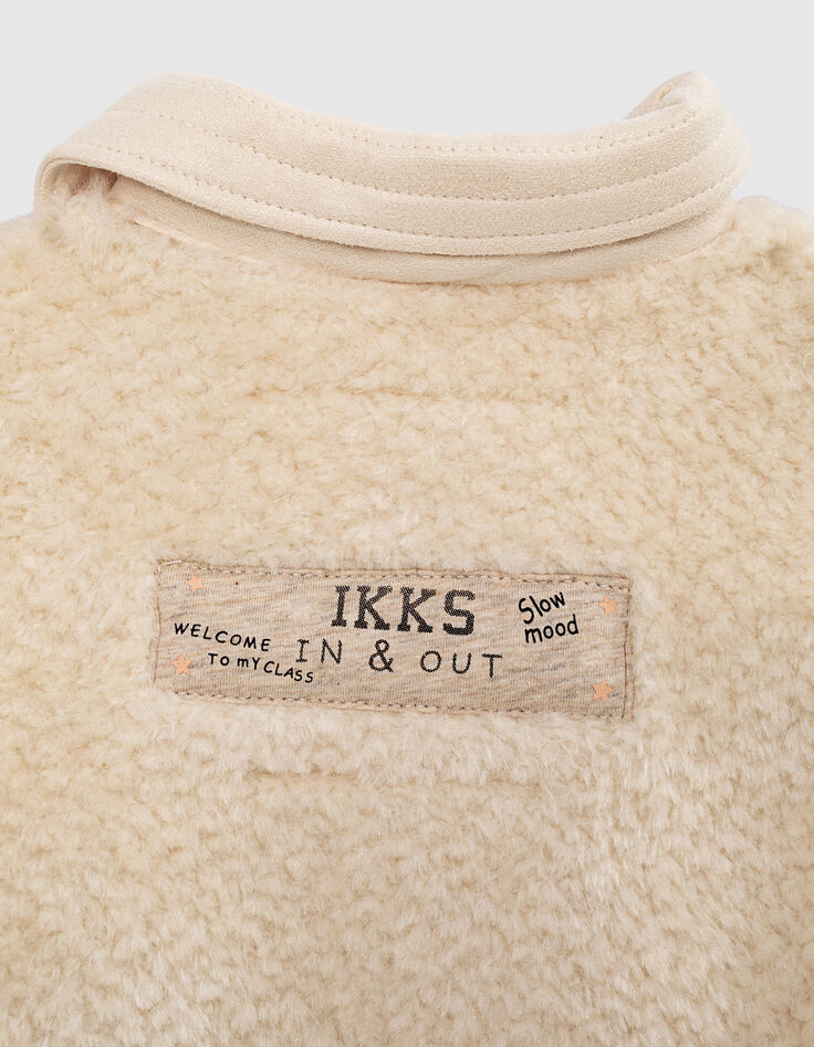 Chaqueta cruda de Sherpa forma sobrecamisa niña-5