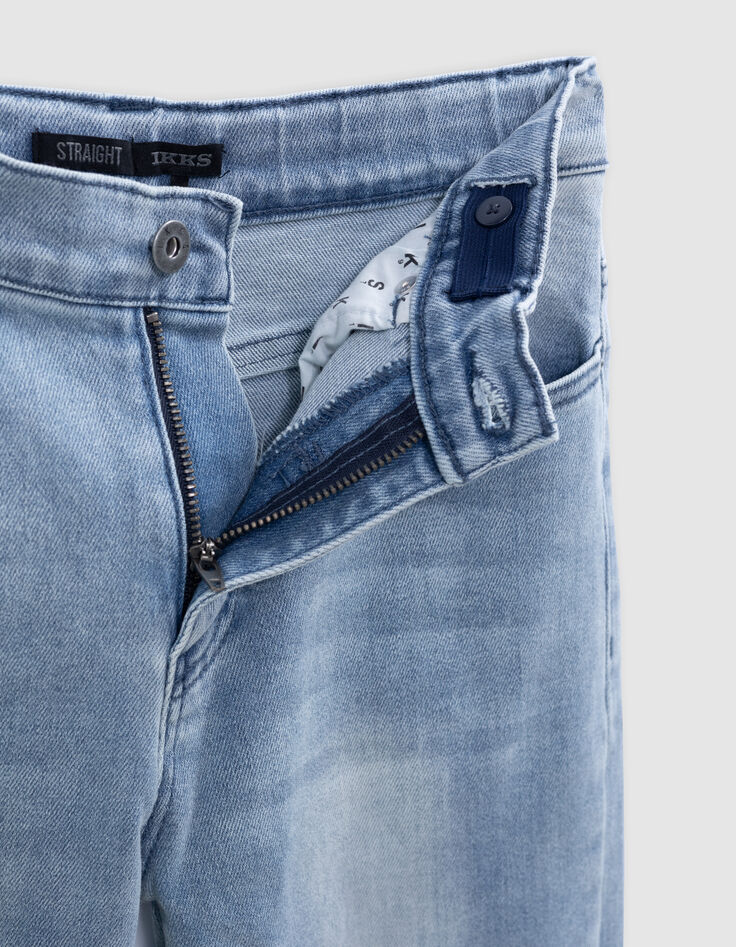 Waterless light blue straight jeans for boy-8