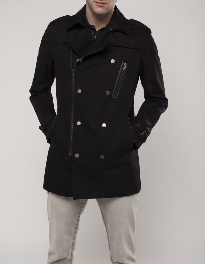 Lange Heren Trenchcoat - Wolblend - Old Money Style - Grijs main image 0
