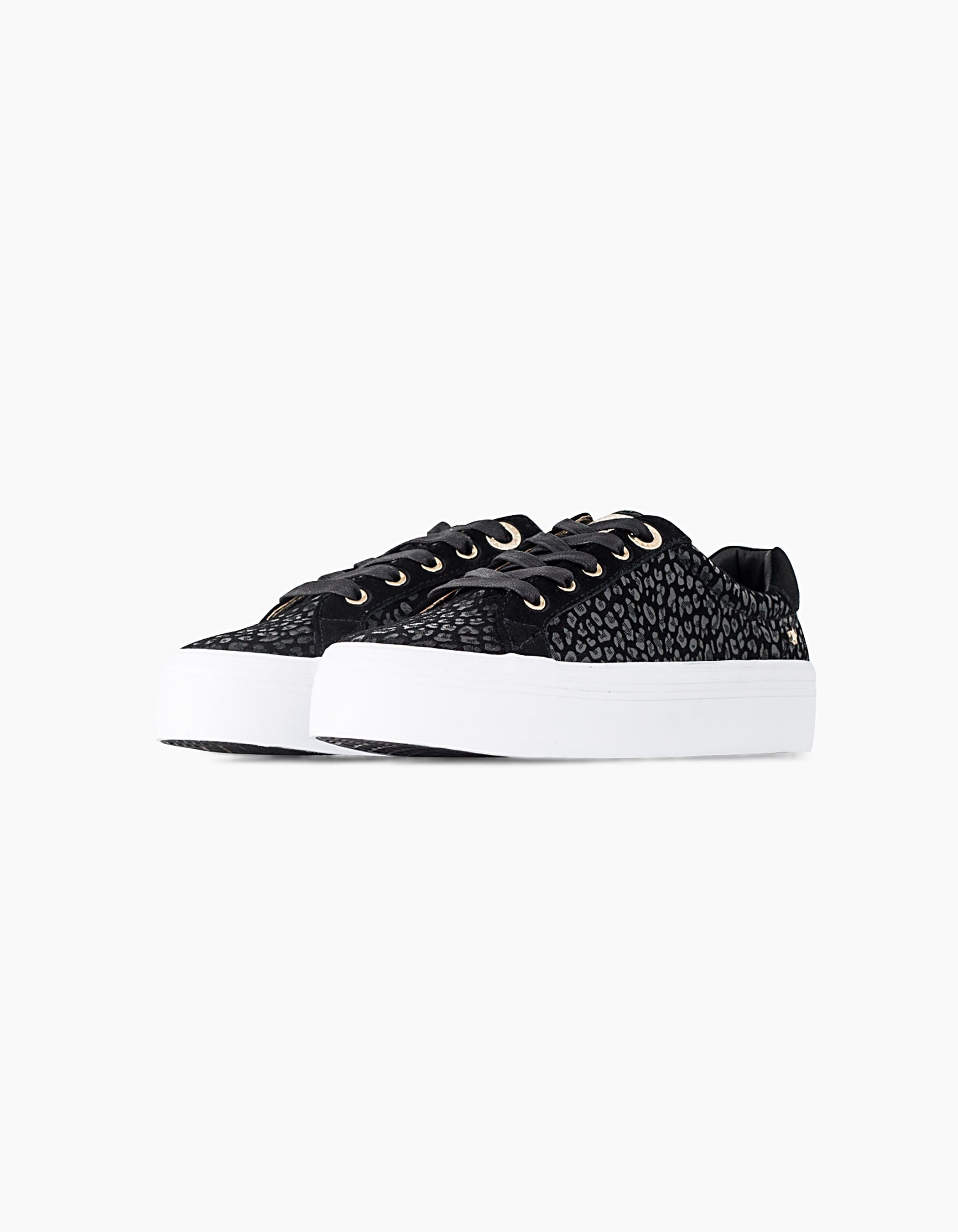 Girls leopard hot sale print trainers