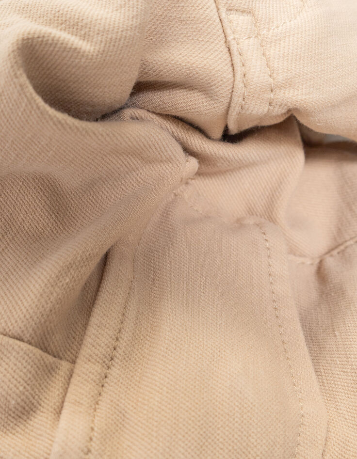 Pantalon droit beige esprit battle garçon-8