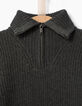 Pull camionneur gris garçon -4