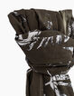 Women’s tropical print on khaki cotton modal scarf-3