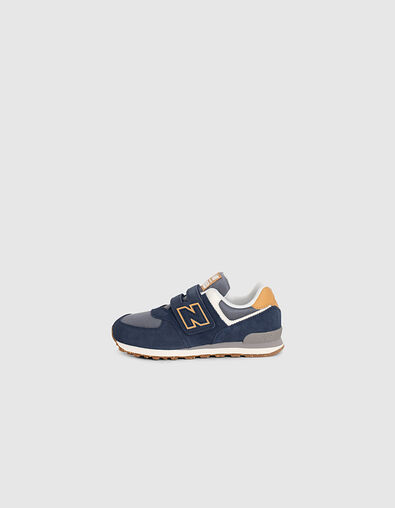 Blaue und camelbraune Jungensneakers NEW BALANCE® 28-34 - IKKS