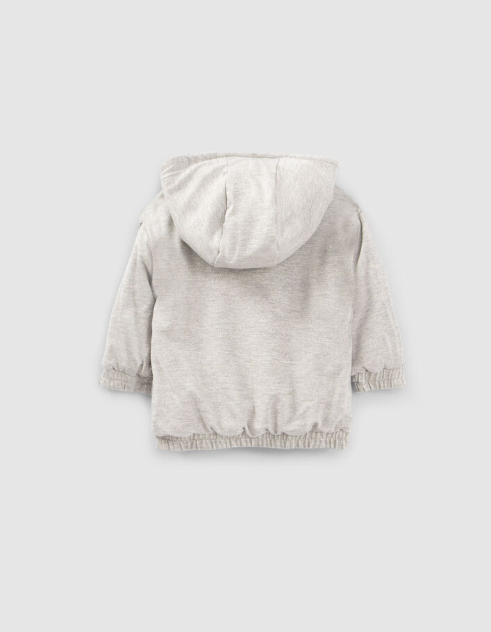 Baby girls’ grey lurex/navy cardigan-7