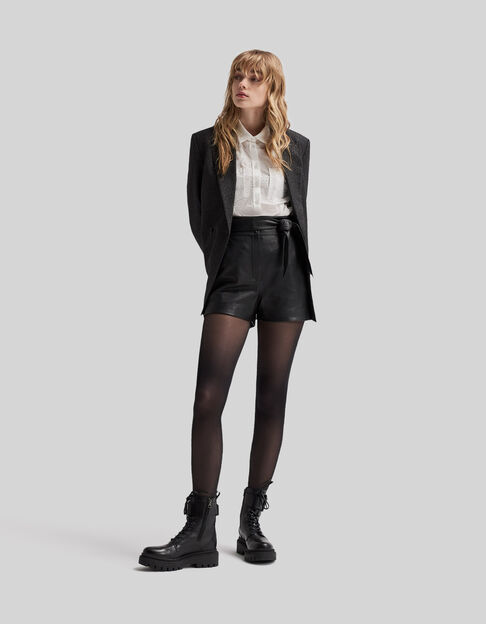 Women's leather shorts