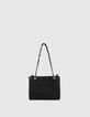 Zwarte leren etuitas 1440 Reporter Rock met studs Dames-3