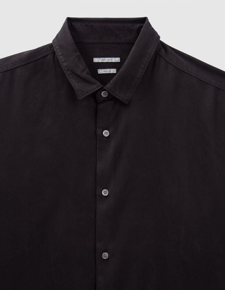 Camisa REGULAR negra Tencel&reg; hombre-2