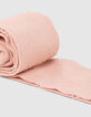 Collants roses tricot motifs chevrons fille-3