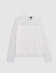 Ecru kanten meisjesblouse-1