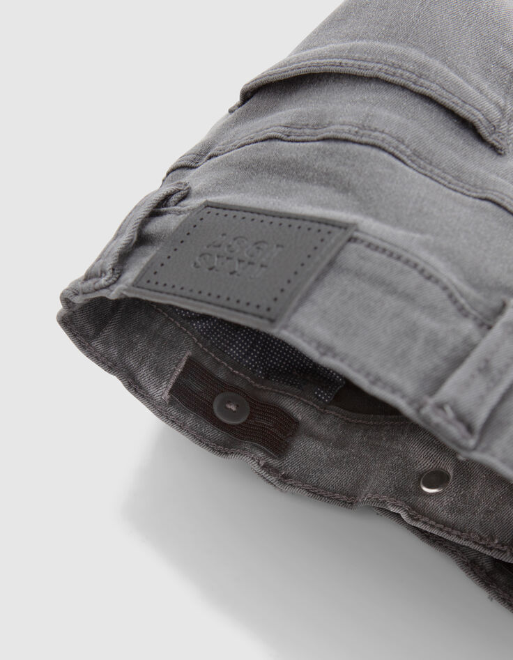Jean SLIM gris ultra-résistant garçon-6 Jean SLIM gris ultra-résistant garçon-6