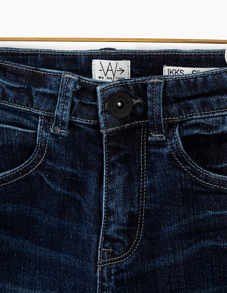 Blauwe vintage slim jeans jongens-3 Blauwe vintage slim jeans jongens-3