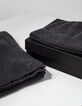 Coffret Bonnet & Echarpe en maille anthracite Homme-3