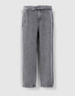 Vaqueros baggy grises Lyocell® cropped mujer-6
