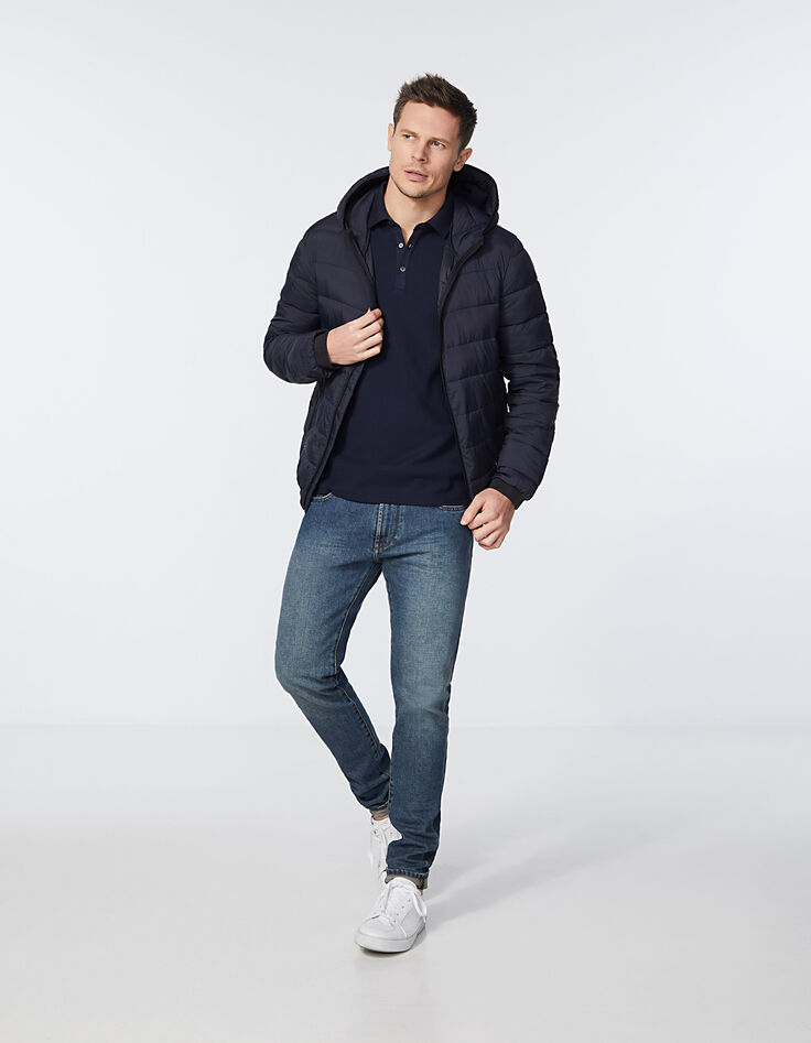 Anorak fino marino con capucha Hombre-6 Anorak fino marino con capucha Hombre-6