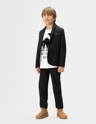 Pantalón traje ceremonia negro imitación niño - IKKS