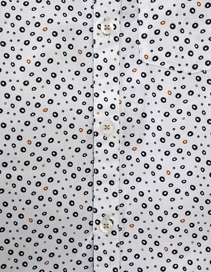 Boys’ off-white leopard print shirt -7