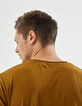 Camiseta L'Essentiel cobriza cuello pico Hombre-5