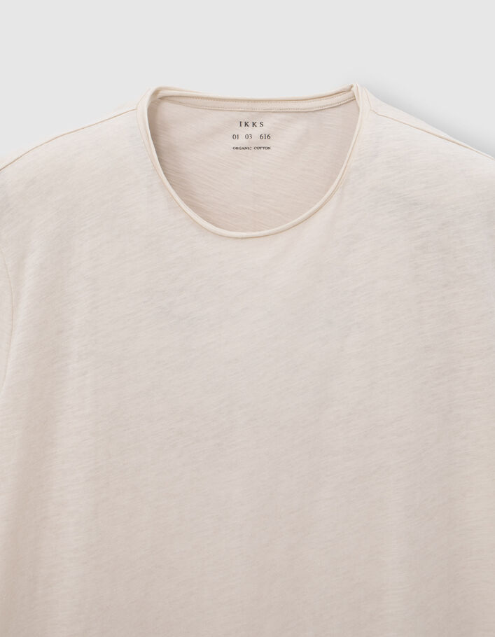 Men’s gesso organic cotton Essential round-neck T-shirt - IKKS