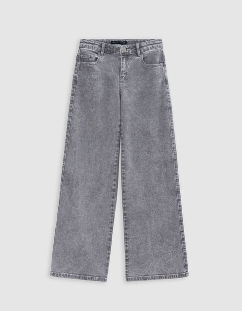 LARGE washed grey jeans for girl - IKKS
