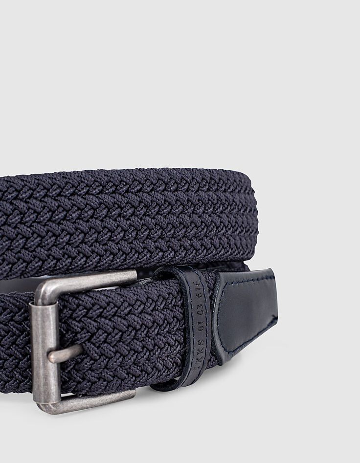 Ceinture marine tressée Homme-2