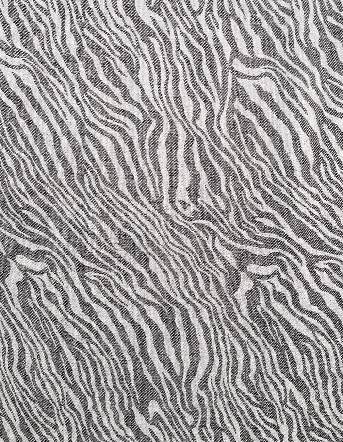 Tencel sjaal franjeboorden zebraprint dames - IKKS