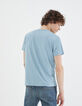 Tee-shirt L'Essentiel ice blue à col V Homme-3