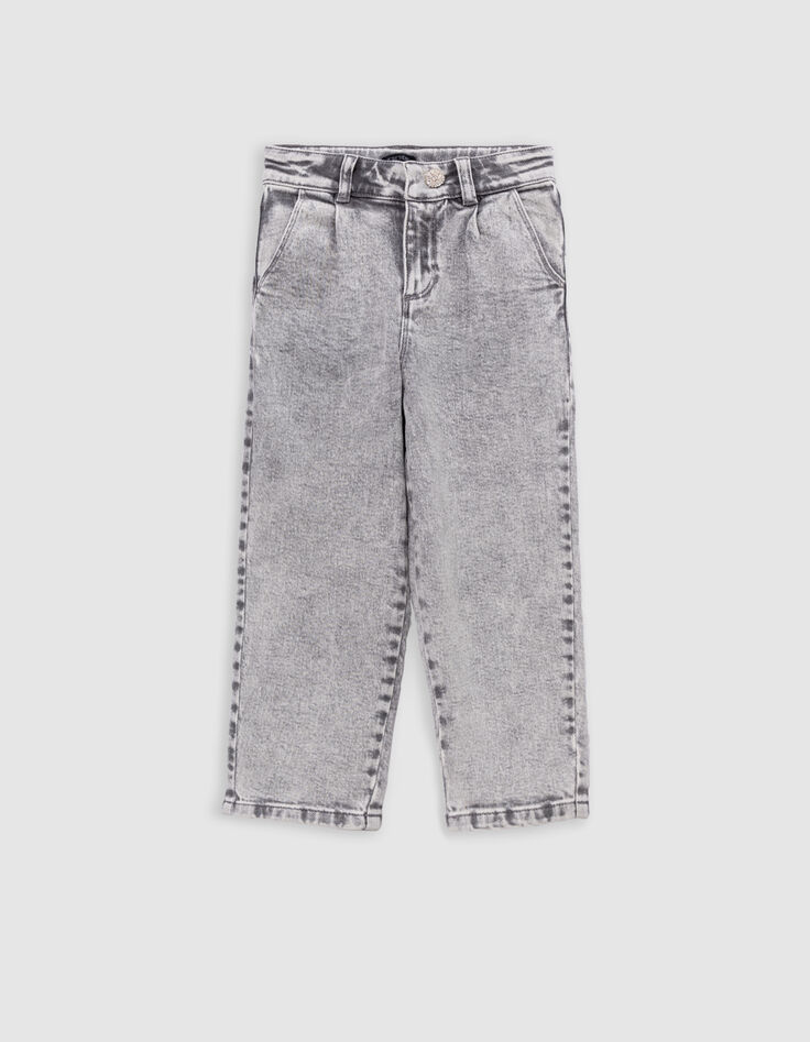 BALLOON jeans grey rhinestone button for girl-4