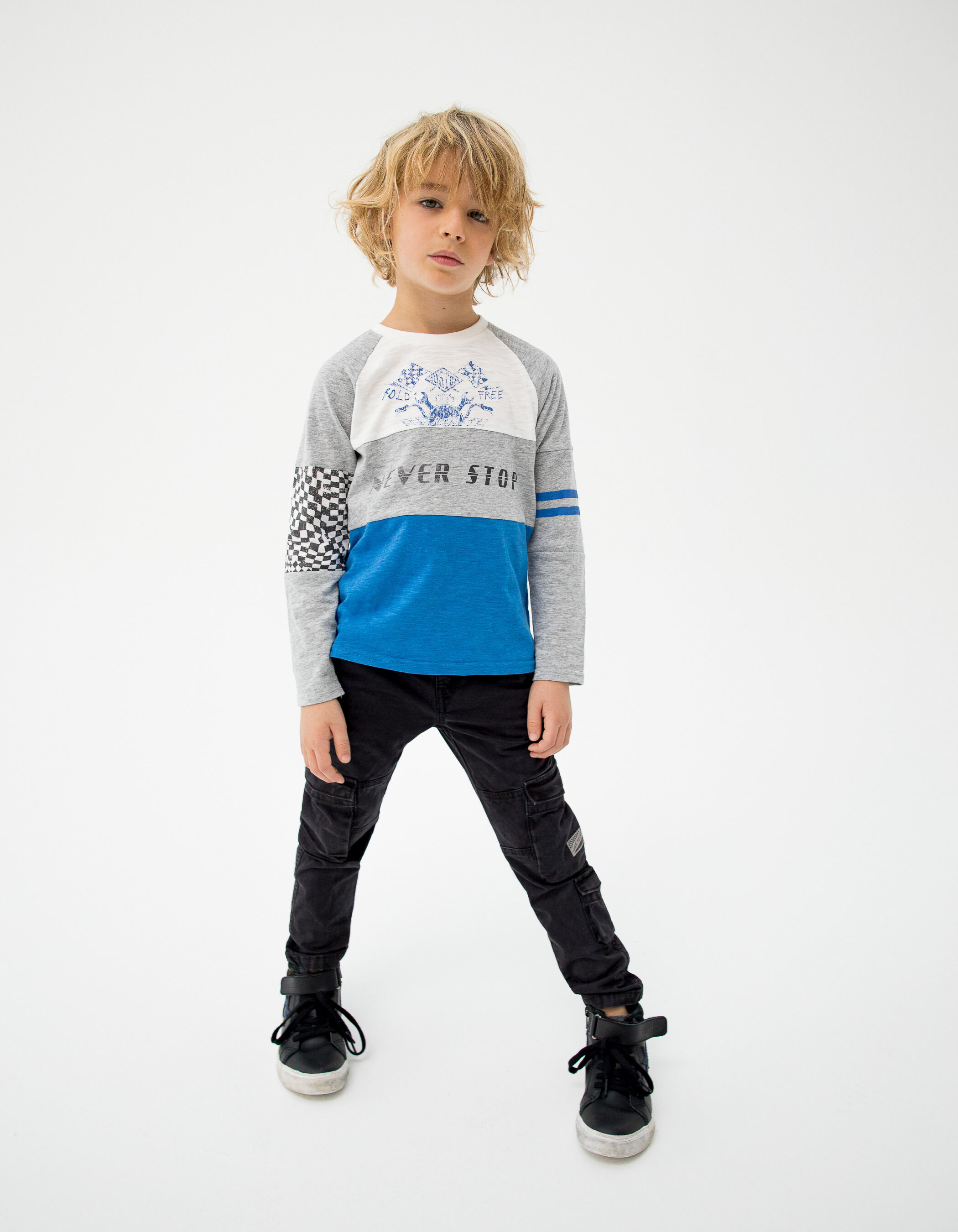 Pantalon battle noir gar on
