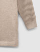 Vestido sudadera mastic bimaterial punto con capucha ni&ntilde;a-6