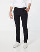 Pantalon de costume noir lin mélangé Homme-2
