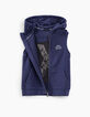 Sweat indigo avec lettre K brodée dos molleton bio garçon -7