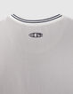 T-shirt gris maille piquée broderie poche garçon-4