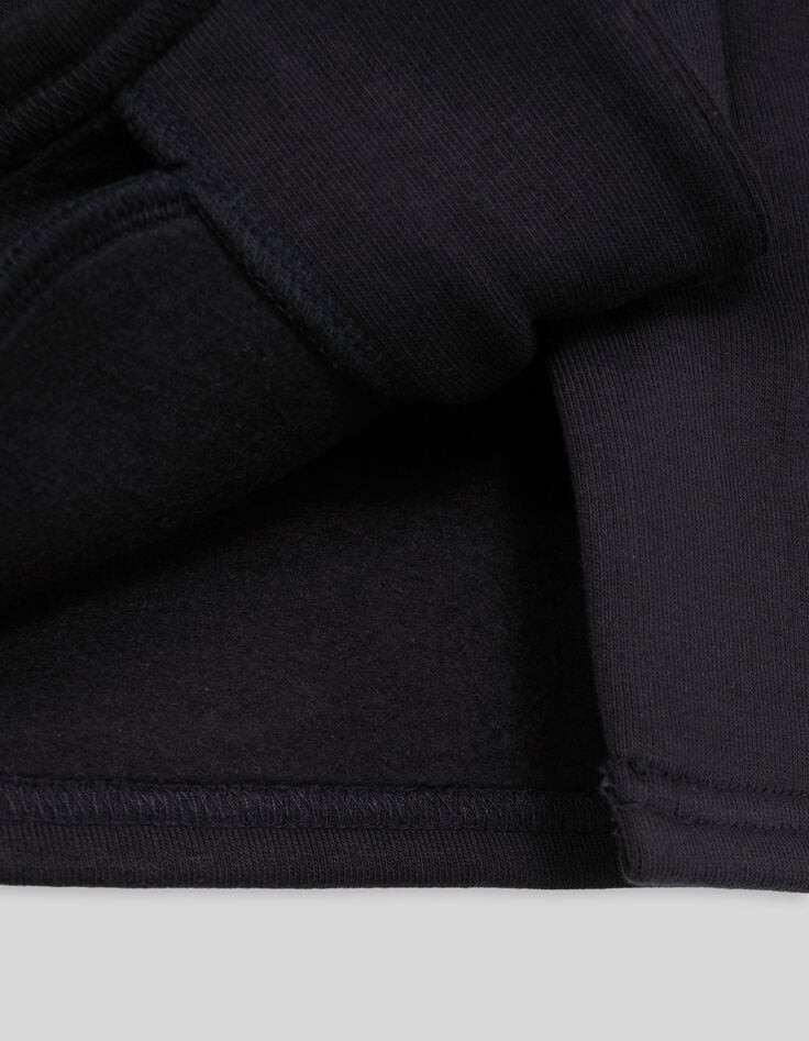 Chaqueta con botones de forro polar azul marino para niña-6