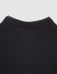 Pull noir tricot à col tunisien garçon-6