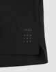 Polo negro de hombre con pinzas termoadhesivas DRY FAST-7
