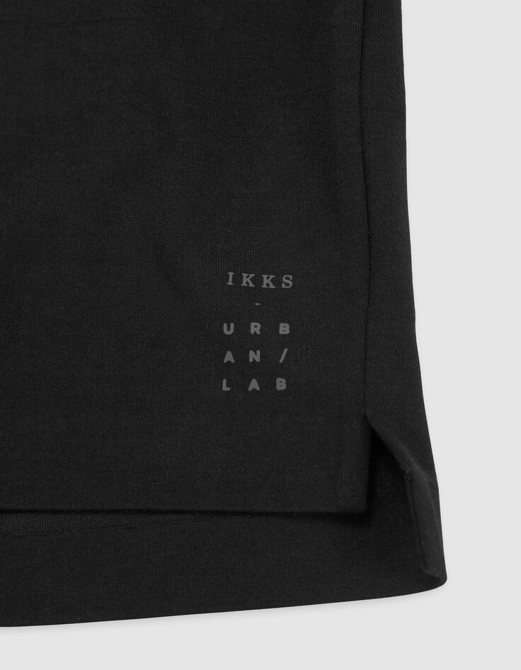 Polo negro de hombre con pinzas termoadhesivas DRY FAST-7