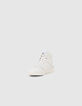 Sneakers blanches cuir décor clous Femme-2