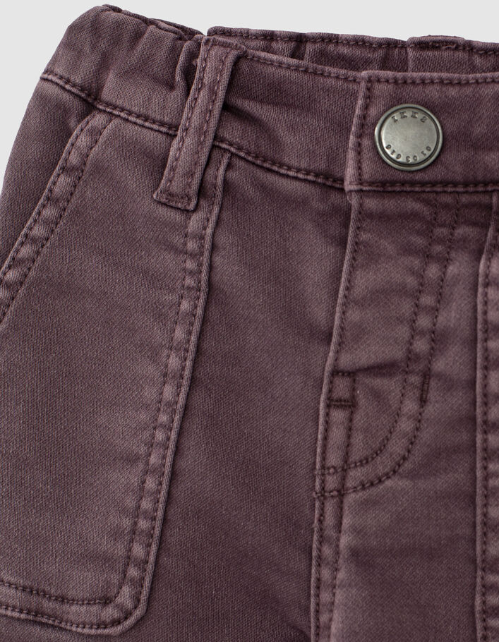 Dark purple jeans knitlooktricot babyjongens - IKKS