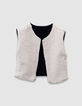 Marine 2-in-1 jurk bloemenprint en vest meisjes-6