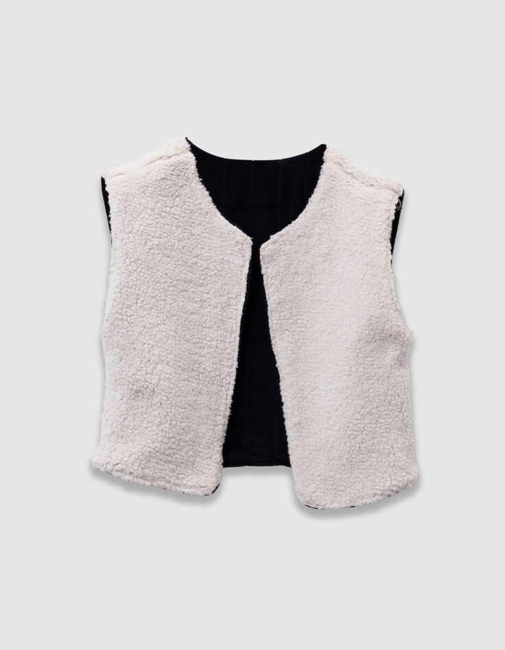 Marine 2-in-1 jurk bloemenprint en vest meisjes-6